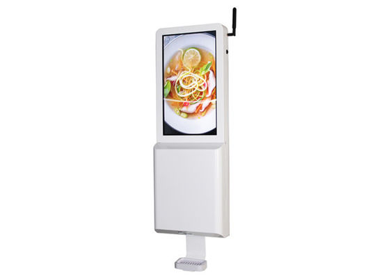 21,5 &quot;Touch Free 35W Lcd Signage Hand Sanitizer Dispenser